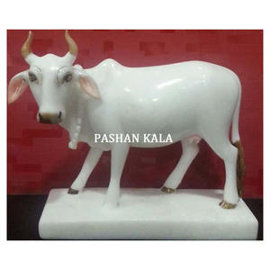 Exclusive Marble Decorative Cow Figure For Home - Product Image 1