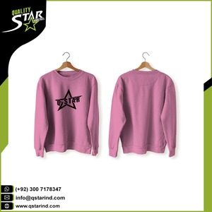 High Quality New <b>Design</b> Cotton Fleece Unisex Blank Crew Neck Sweatshirt - Product Image 5