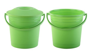 Seau en plastique givré de 18 litres avec couvercle pour le stockage et le transport - Product Image 2