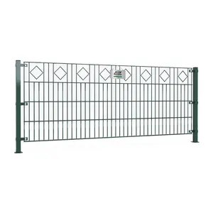 White Vinyl Metal Fence Panels For Outdoor Welded Wire Mesh Fence Panels