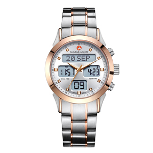 Montre-bracelet Alazan Islamic Alasr Muslim Azan Time Alfajr en acier inoxydable avec <span class=keywords><strong>boussole</strong></span> de prière Qibla, étanche, horloge <span class=keywords><strong>Kaaba</strong></span>, appel à la prière - Product Image 5
