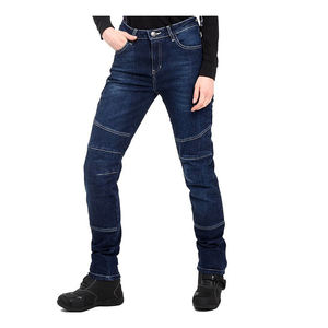 Pantalones Vaqueros acolchados protectores CE nivel 2 para mujer, ropa deportiva transpirable, estilo motocicleta de talla grande, ropa de carreras para motocicleta - Product Image 4