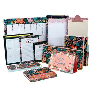 2021 Hot Koop Bloemen Briefpapier Set Voor Office Home College, Kalender Planner, Gecombineerd Briefpapier Set