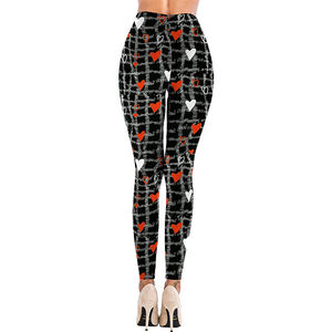 2021 Newest Hot Sale High Waist Sublimation Printing Leggings Yoga Pants for Women - Product Image 3