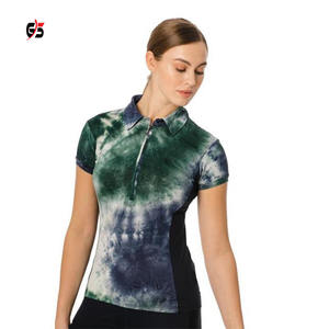 T-shirt impression par Sublimation à manches courtes, Design personnalisé, col rabattu, vêtements de rue, produit de mode pour femmes, - Product Image 5