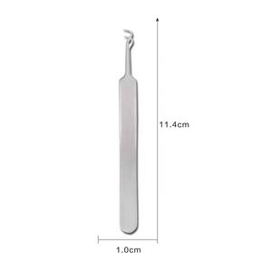 Pinzas curvas de acero inoxidable profesionales Sier, producto de belleza y cuidado Personal para removedores de espinillas y acné - Product Image 2