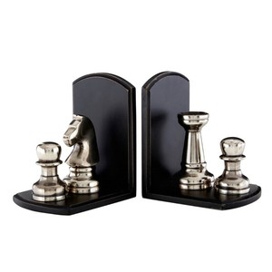 Serre-livres en métal aluminium poli brillant style fantaisie aspect moderne utilisé maison bureau décoratif serre-livres - Product Image 5