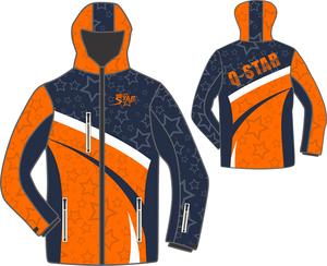 Chaqueta de esquí personalizada para hombre, ropa al por mayor de invierno, Capucha ajustable, carcasa flexible aislante transpirable, con cremallera Extra, para patinaje - Product Image 5