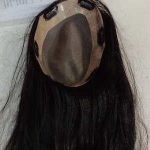 Women Hair Topper 100% Mink Hair 10X7 Topper Crown Topper 6x8 Real Human Hair <b>Wigs</b> Ponytails and 10 Pieces - Product Image 3