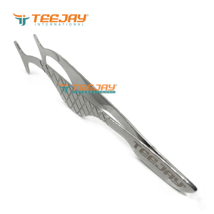 TEEJAY Applicateur de faux cils le plus vendu en acier inoxydable 10 mm avec poignée diamantée finition argentée et pointe dentée de précision - Product Image 5