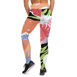 Leggings de sport/yoga imprimés pour femmes PIHA SPORTS, respirants, en polyester et élasthanne, grande taille, leggings de danse, ensemble de sublimation de haute qualité - Product Image 2