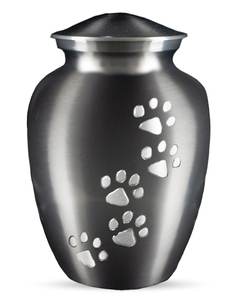 White Cat or <b>Dog</b> Pet Cremation <b>Urn</b> Bone Design <b>for</b> <b>Ashes</b> - Product Image 3