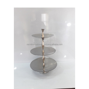 Aluminium Eco-Friendly Dishwasher Safe 3-Layer <b>Cake</b> Stand for <b>Wedding</b> Decoration - Product Image 1