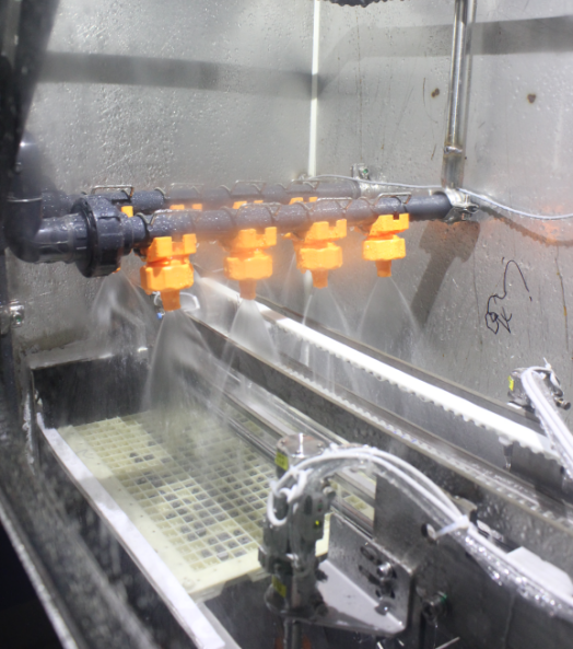 Automatic Wet Blasting Machine for high value industrial component surface treatment