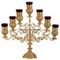 Candélabre en laiton pouvant contenir 7 bougies - CA-1017-C