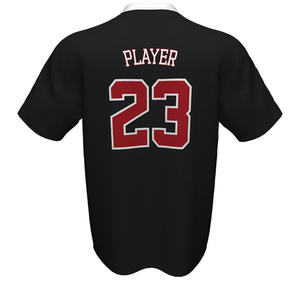 Personalizado 100% poliéster impresión por sublimación y bordado personalizado ventilador promocional bordado camisetas de béisbol - Product Image 3