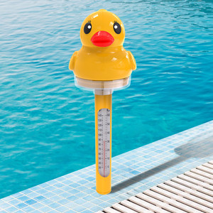Thermomètre de <span class=keywords><strong>canard</strong></span> 2 en 1, alimenté par énergie solaire, pour étang, <span class=keywords><strong>piscine</strong></span>, thermomètres flottants - Product Image 1