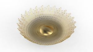 Bol à fruits rond en acier inoxydable de qualité supérieure, design élégant en maille, pour la décoration de la maison et de la cuisine - Product Image 6