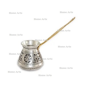 <b>Set</b> Of 4 Designer <b>Tea</b> Pot Coffee Pot Prime Quality Aluminium Silver Color Kahwa Serving Pot For Wedding <b>Party</b> Usage - Product Image 4