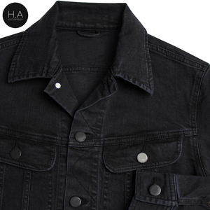 Denim Jackets Spring Style Black Brand Autumn Regular Daily Tops Denim Jackets - Product Image 6