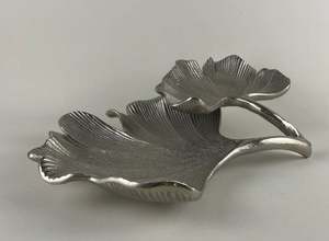 Plateau et plateau de service pour fruits secs en aluminium avec design antique Parfait pour la cuisine et les accessoires de table - Product Image 2