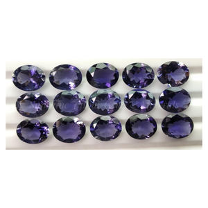 5X7mm Oval Cut Natural IOLITE "Precio de fábrica al por mayor Piedra preciosa suelta facetada de alta calidad" Por pieza | NATURAL IOLITE | GJEPC - Product Image 1