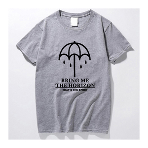 Bring Me The Horizon T-shirt noir à manches courtes pour homme avec imprimé parapluie, coupe régulière, col rond, en jersey de coton - Product Image 6