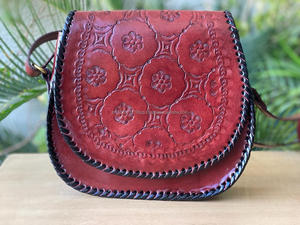 Sac à main en cuir pu pour femmes, mocassin, décontracté, fourre-tout Tooled, uniques, élégantes - Product Image 4