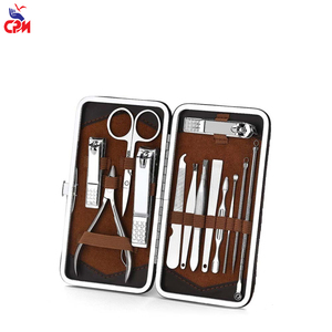 Ensemble de manucure professionnel de 13 pièces, kit de lime à ongles polie, outils de soin des ongles en acier inoxydable - Product Image 2
