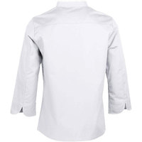 Jaket Koki Kerah Silang Unisex Custom OEM Grosir, Bahan Poplin Polyester/Katun Lengan Panjang, Seragam Restoran