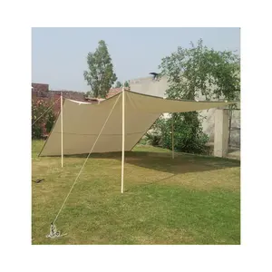 Bâche de pluie Portable, tente de mouche, abri de Camping, tente de bâche 100% coton, pare-soleil d'extérieur étanche, plage, taille personnalisée 3x4M 4x6M