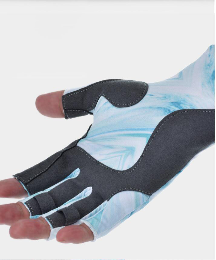 Summer new fishing gloves, five-finger Lycra transfer lure gloves
