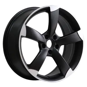 Jantes en alliage 18 19 pouces 5x112 noires usinées compatibles <span class=keywords><strong>Audi</strong></span> A3 <span class=keywords><strong>S3</strong></span> A4 S4 A5 S5 A6 - Product Image 1
