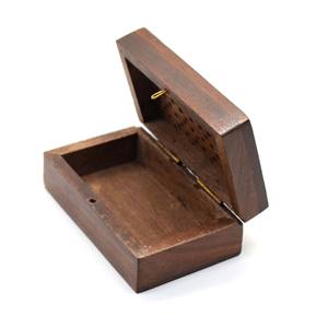 Rose Wood <b>Keepsake</b> Jewelry Storage <b>Box</b> with Hollow Cut Carving on Lid Wooden Kitchen Storage <b>Box</b> Wood Crafts Wall Signs in India - Product Image 6