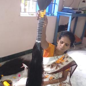 Vente en gros de cheveux humains indiens de qualité 12A 100% vierge, cheveux ondulés profonds en vrac de grande qualité, vente chaude d'Inde - Product Image 1