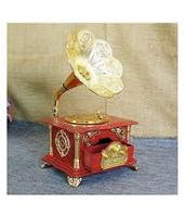 Antique Brass and Wooden Gramophone Player Modern Style Hot Selling Trombone for Home Use