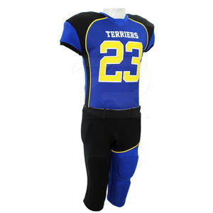 ชุดฟุตบอลอเมริกันแบบสั่งทำคุณภาพสูง พิมพ์ลายแบบซับลิเมชั่น ผ้าโพลีเอสเตอร์ 100% แห้งเร็ว ดีไซน์ล่าสุด มีไซส์พลัส - Product Image 1