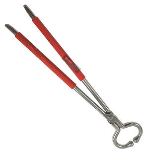 Porte-bouledogue vétérinaire réutilisable de haute qualité, manche long en acier inoxydable 44 cm, poignée en plastique, laisse pour bétail, porte-museau pour bovins - Product Image 2