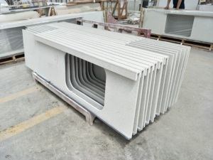 Mặt Bàn Bán Hàng Trực Tiếp Từ Nhà Máy Mặt Bàn Đá Thạch Anh Nhân Tạo Đá Cẩm Thạch Nhìn Tấm Đá Thạch Anh Calacatta - Product Image 6