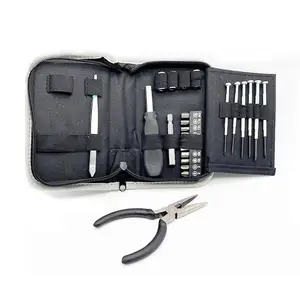 Kit d&#39;Outils 24 Pièces tournevis précision Avec Sac en Nylon, Tournevis précision, tournevis a frapper, Pincettes, pinces, 4 do