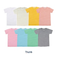 T-shirt en polyester orange fabriqué en Thaïlande pour impression par sublimation, manches courtes, polyester/coton, décontracté, jersey 100% polyester