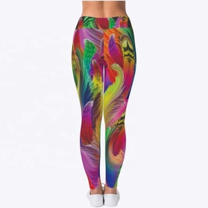 กางเกงเลกกิ้ง/กางเกงโยคะสำหรับผู้หญิง ออกกำลังกาย วิ่ง ฟิตเนส ทรงยาว มีกระเป๋าข้าง เอวสูง ป้องกันแบคทีเรีย แห้งเร็ว ผลิตจากโพลีเอสเตอร์/สแปนเด็กซ์ - Product Image 2