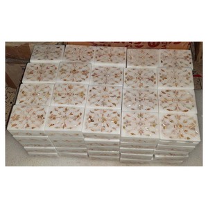 Caja con incrustaciones de mármol, joyería con incrustaciones de mármol para madre de perla - Product Image 1
