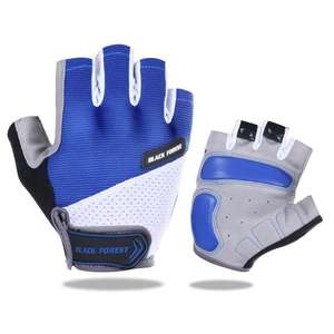 Custom Men Bike Gloves Cycling Half <b>Finger</b> Bicycle Gloves Anti-slip <b>Finger</b> Less Gloves - Product Image 1
