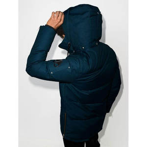 Chaqueta acolchada holgada personalizable para hombre, chaqueta con capucha cálida para invierno, con cremallera - Product Image 6