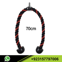 2023 Fitness Attachement Câble Machine Triceps Corde Pull Pulldown Heavy Duty Enduit Nylon Unisexe