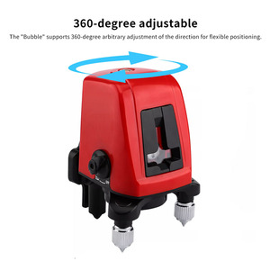 Máy Đo Laser AK435 Tự Cân Bằng, Máy Đo Khoảng Cách Laser 3D 360 Cầm Tay Mini, Màu Đỏ, Vạch Chéo - Product Image 3