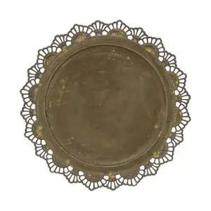 Brown Rustic Metal Charger Plate Wedding Event Decoration Charger Plate
