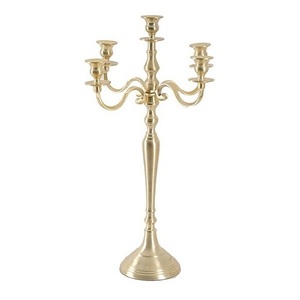 Candelabros de metal con cristales colgantes, diseño de la mejor calidad, nuevo soporte para velas, portavelas de mesa de diseñador pulido brillante - Product Image 3