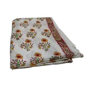 Nanlite-tissu indien à imprimés à la main, 100% coton, tissage simple ou en sergé, nouvelle collection, teint et impression sur bois